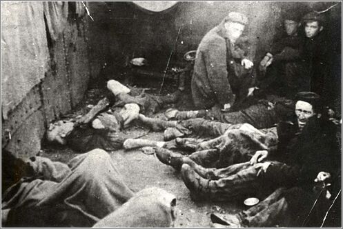 Ravensbruck, Germany, 1945, Prisoners in a barrack, after the liberation
